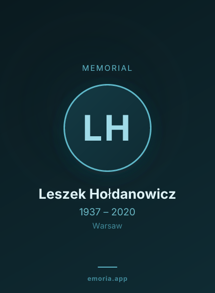 Memorial portrait of Leszek Hołdanowicz