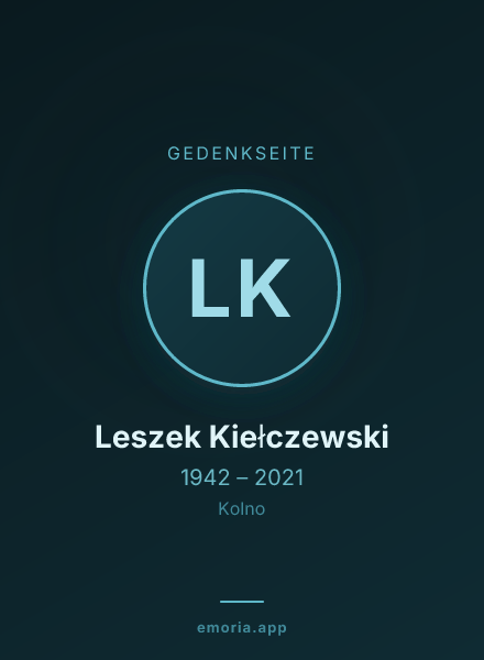 Gedenkportrait von Leszek Kiełczewski