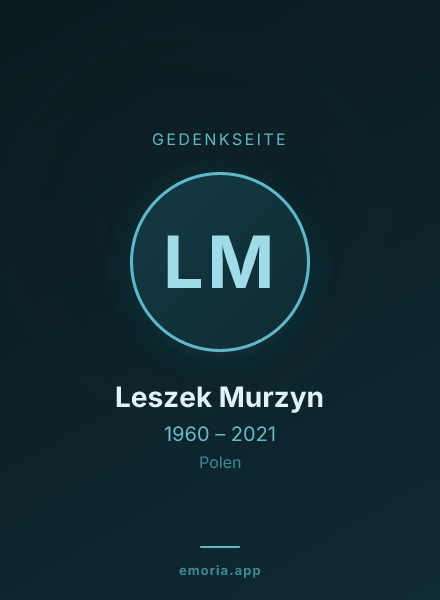 Gedenkportrait von Leszek Murzyn