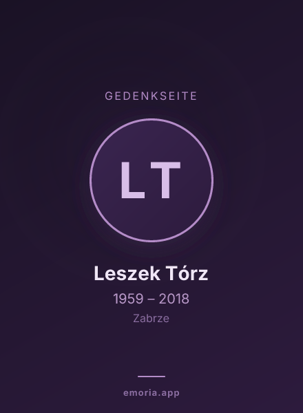 Gedenkportrait von Leszek Tórz