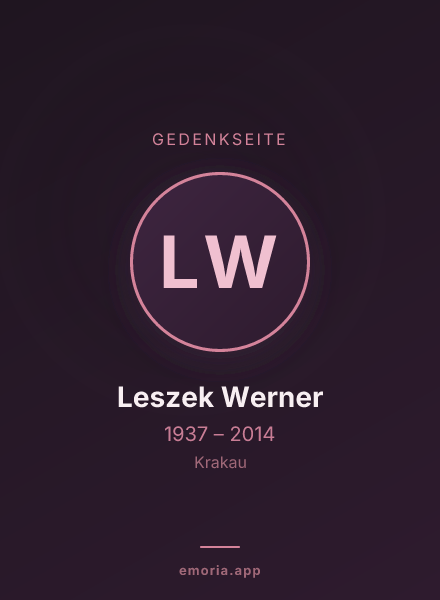 Gedenkportrait von Leszek Werner