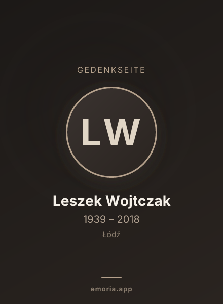 Gedenkportrait von Leszek Wojtczak