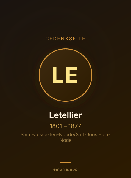 Gedenkportrait von Letellier