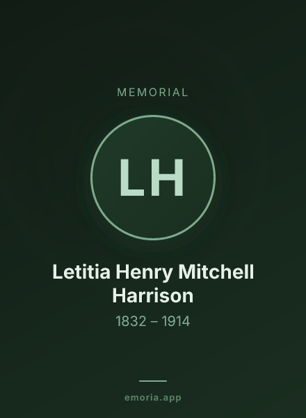 Memorial portrait of Letitia Henry Mitchell Harrison