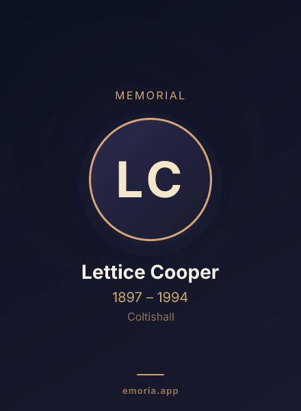 Memorial portrait of Lettice Cooper