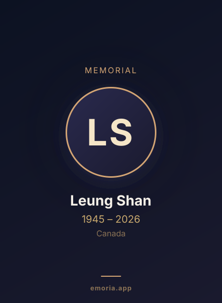 Memorial portrait of Leung Shan