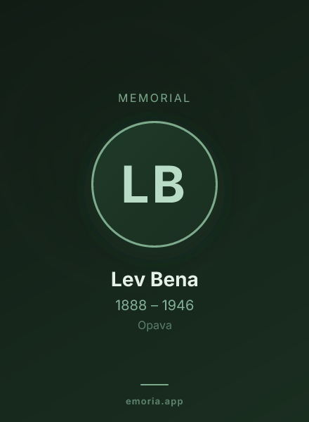 Memorial portrait of Lev Bena