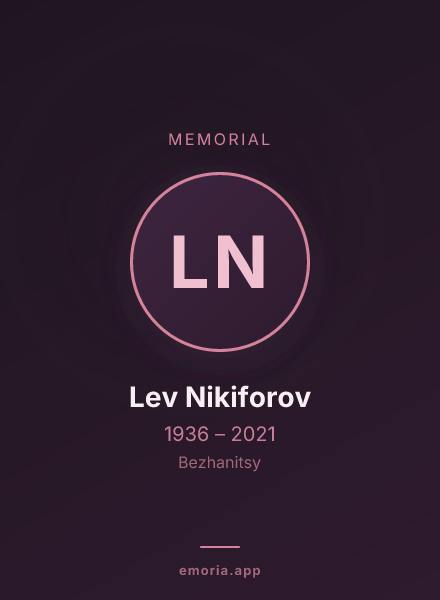 Memorial portrait of Lev Nikiforov