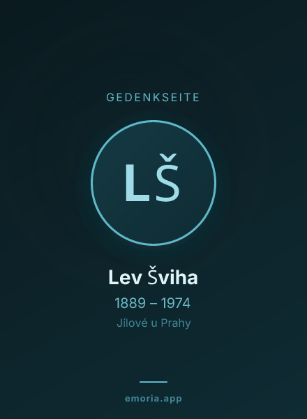 Gedenkportrait von Lev Šviha