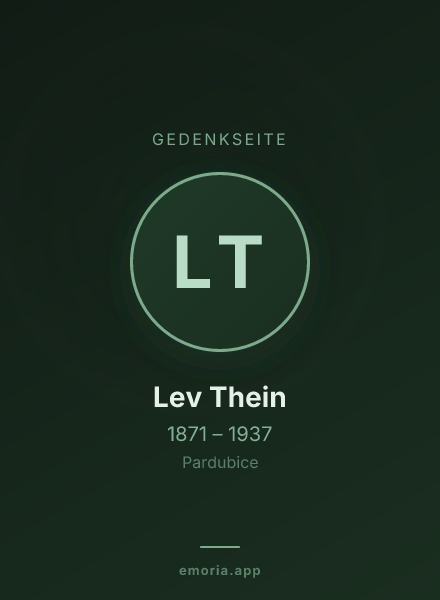 Gedenkportrait von Lev Thein