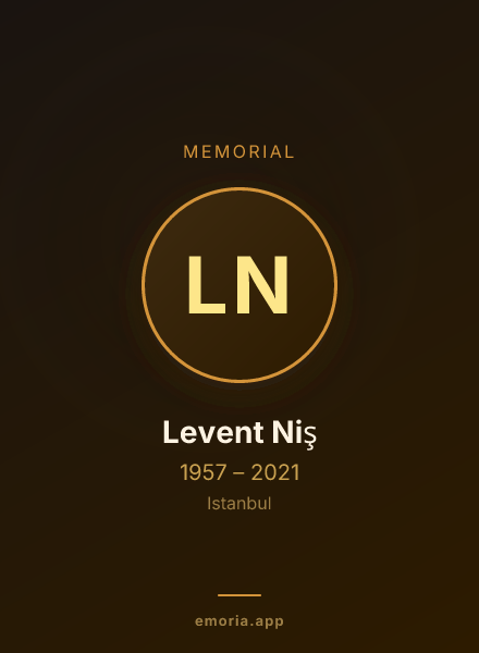 Memorial portrait of Levent Niş