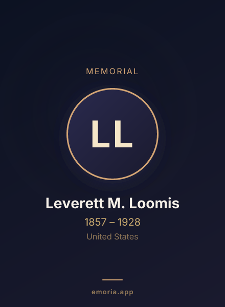 Memorial portrait of Leverett M. Loomis