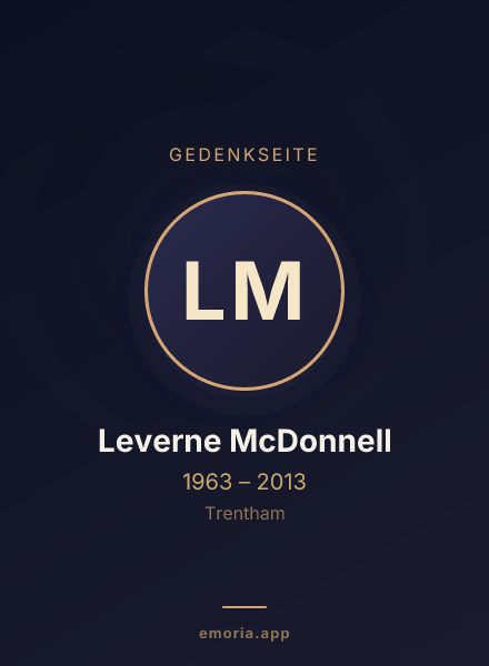 Gedenkportrait von Leverne McDonnell