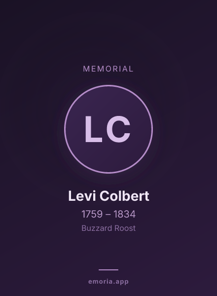 Memorial portrait of Levi Colbert