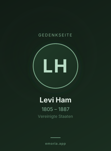 Gedenkportrait von Levi Ham
