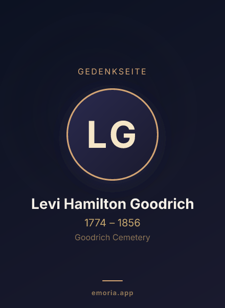 Gedenkportrait von Levi Hamilton Goodrich
