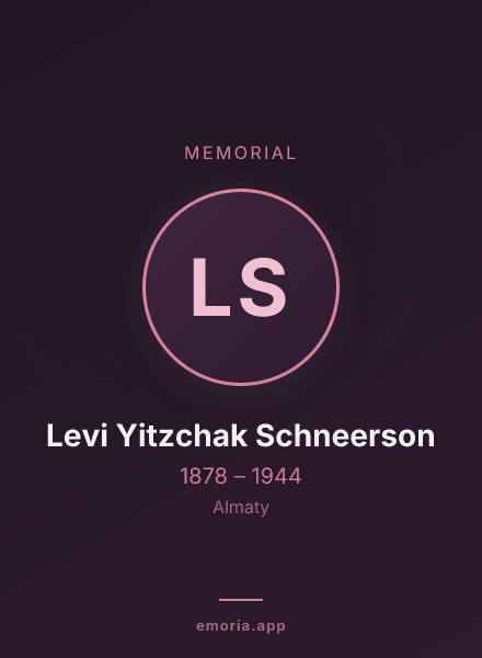 Memorial portrait of Levi Yitzchak Schneerson