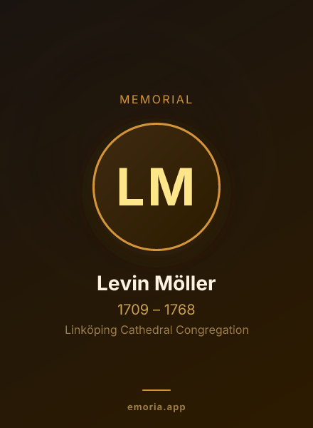 Memorial portrait of Levin Möller