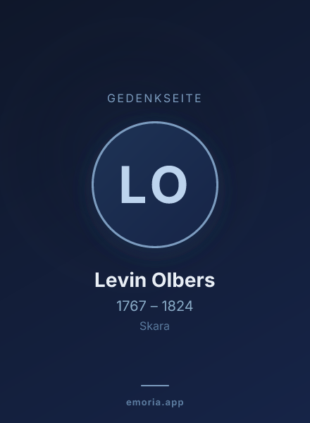 Gedenkportrait von Levin Olbers
