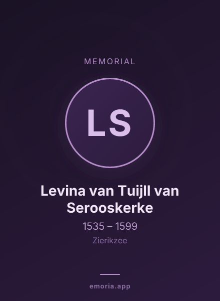 Memorial portrait of Levina van Tuijll van Serooskerke