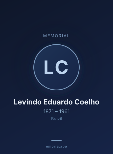 Memorial portrait of Levindo Eduardo Coelho