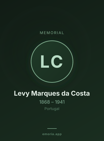 Memorial portrait of Levy Marques da Costa