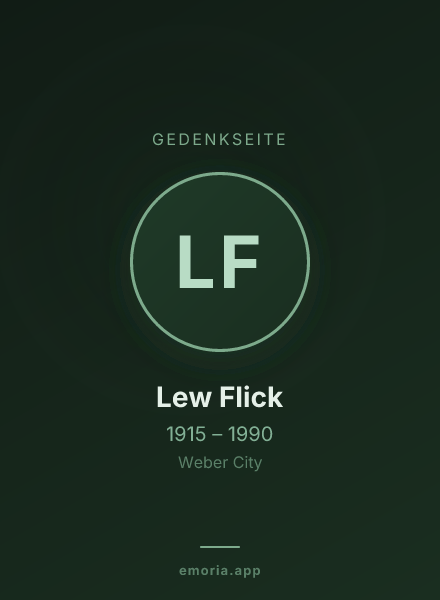 Gedenkportrait von Lew Flick