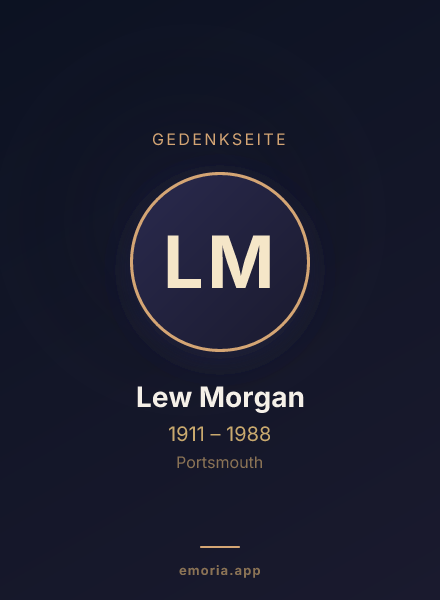 Gedenkportrait von Lew Morgan