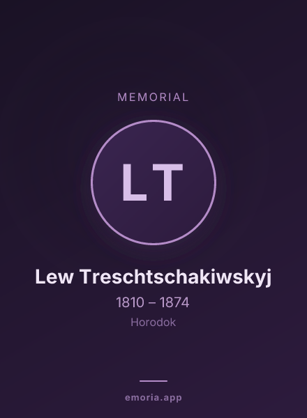 Memorial portrait of Lew Treschtschakiwskyj