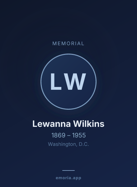 Memorial portrait of Lewanna Wilkins