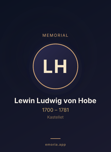 Memorial portrait of Lewin Ludwig von Hobe