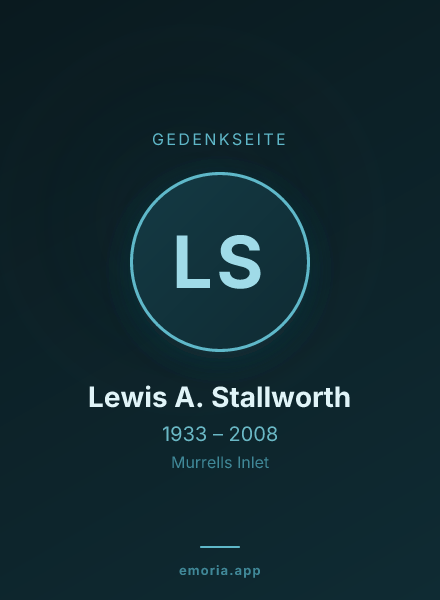 Gedenkportrait von Lewis A. Stallworth