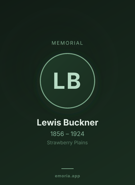 Memorial portrait of Lewis Buckner