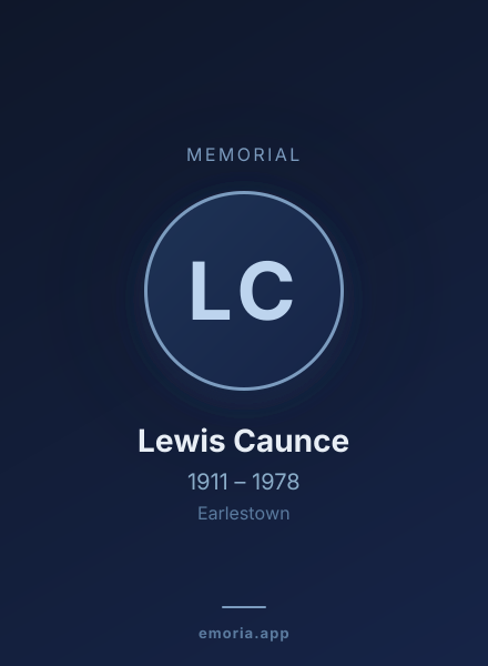Memorial portrait of Lewis Caunce