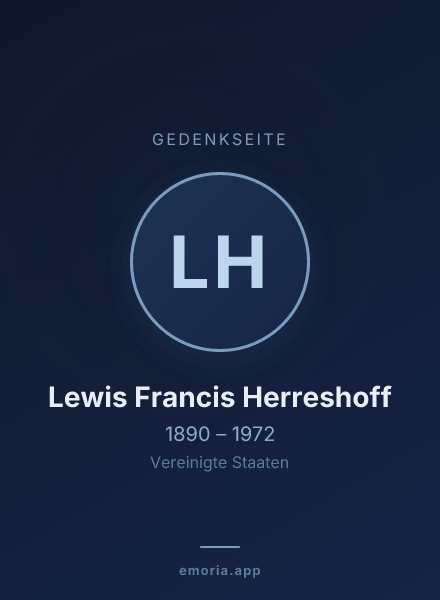 Gedenkportrait von Lewis Francis Herreshoff