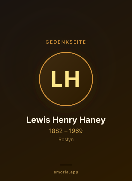 Gedenkportrait von Lewis Henry Haney