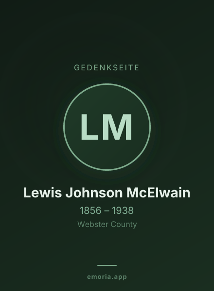 Gedenkportrait von Lewis Johnson McElwain