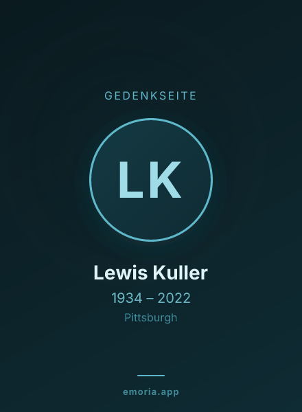 Gedenkportrait von Lewis Kuller