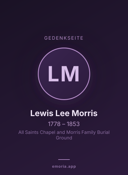 Gedenkportrait von Lewis Lee Morris
