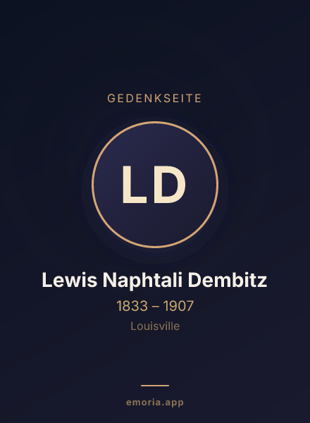 Gedenkportrait von Lewis Naphtali Dembitz