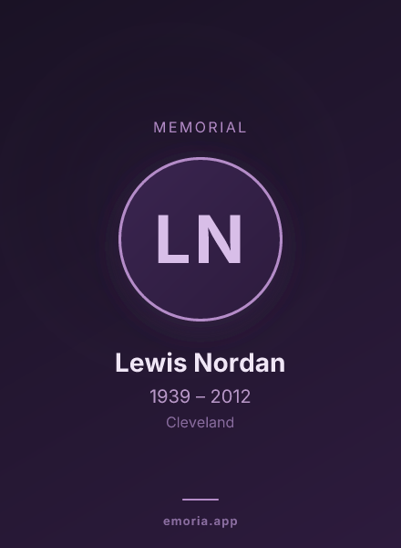 Memorial portrait of Lewis Nordan