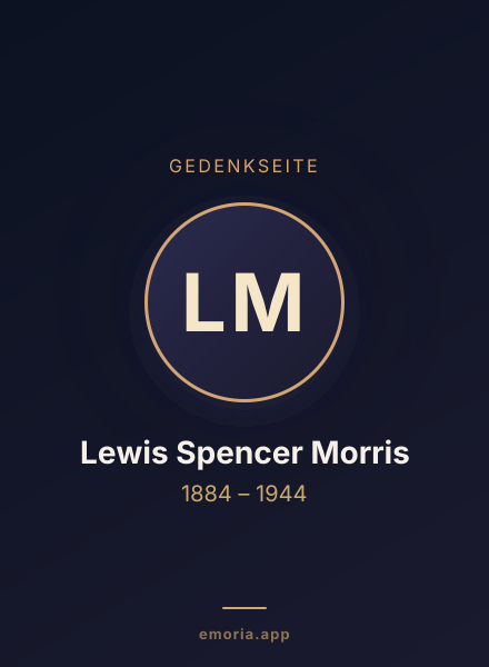 Gedenkportrait von Lewis Spencer Morris