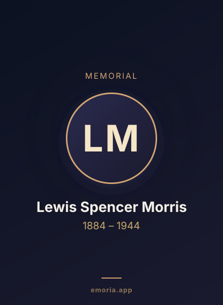 Memorial portrait of Lewis Spencer Morris