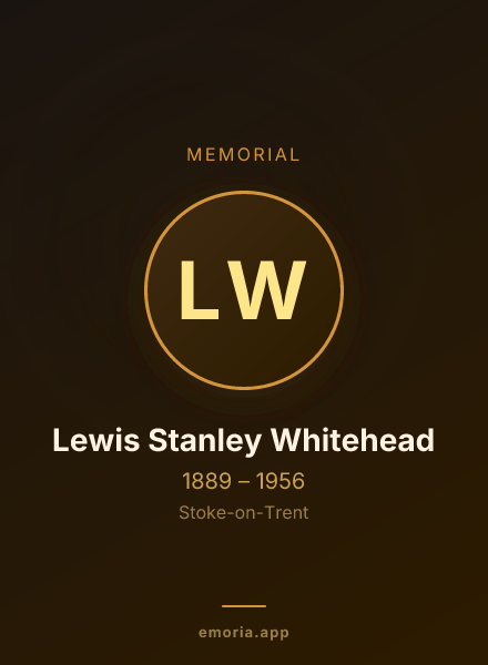 Memorial portrait of Lewis Stanley Whitehead