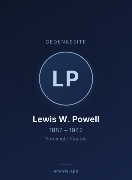 Gedenkportrait von Lewis W. Powell