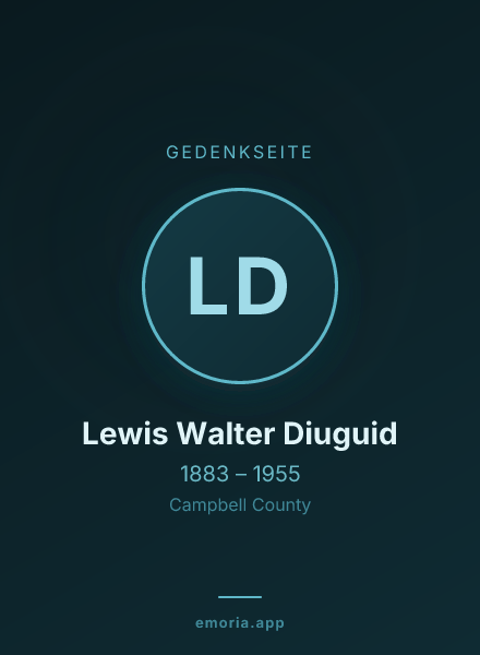 Gedenkportrait von Lewis Walter Diuguid