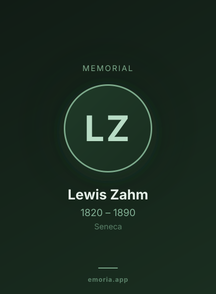 Memorial portrait of Lewis Zahm