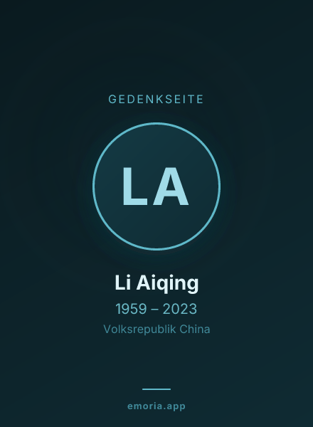 Gedenkportrait von Li Aiqing