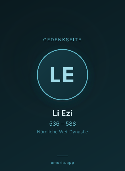 Gedenkportrait von Li Ezi