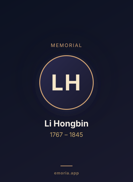 Memorial portrait of Li Hongbin